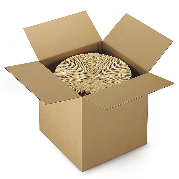 Caisse carton brune simple cannelure RAJA 20x20x15 cm - 10