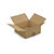Caisse carton brune simple cannelure RAJA 25x25x10 cm - 1