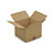 Caisse carton brune simple cannelure RAJA 25x25x19 cm - 1