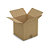 Caisse carton brune simple cannelure RAJA 25x25x25 cm - 1
