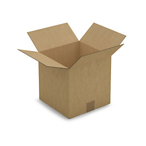 Caisse carton brune simple cannelure RAJA 25x25x25 cm