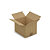 Caisse carton brune simple cannelure RAJA 26x20x18 cm - 1