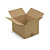Caisse carton brune simple cannelure RAJA 30x25x20 cm, lot de 25 - 1