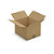 Caisse carton brune simple cannelure RAJA 30x25x20 cm - 1