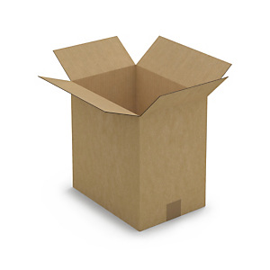 Caisse carton brune simple cannelure RAJA 31,5x22,5x32 cm