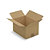 Caisse carton brune simple cannelure RAJA 31x22x18 cm - 1