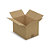 Caisse carton brune simple cannelure RAJA 31x22x20 cm - 1