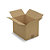 Caisse carton brune simple cannelure RAJA 31x22x22 cm - 1