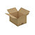 Caisse carton brune simple cannelure RAJA 32x25x18 cm, lot de 25 - 1