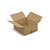 Caisse carton brune simple cannelure RAJA 35x30x15 cm - 1