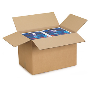Caisse carton brune simple cannelure RAJA de 400 à 500 mm Caisse carton brune simple cannelure RAJA de 400 à 500 mm