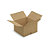 Caisse carton brune simple cannelure RAJA 40x40x25 cm - 1