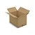 Caisse carton brune simple cannelure RAJA 43x30x30 cm - 1