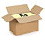 Caisse carton brune simple cannelure RAJA 43x30x30 cm - 6