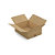 Caisse carton brune simple cannelure RAJA 45x35x15 cm - 1