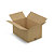 Caisse carton brune simple cannelure RAJA 50x33x25 cm - 1