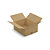 Caisse carton brune simple cannelure RAJA 50x40x20 cm - 1