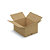 Caisse carton brune simple cannelure RAJA 50x40x25 cm - 1
