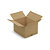 Caisse carton brune simple cannelure RAJA 50x40x30 cm - 1
