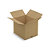 Caisse carton brune simple cannelure RAJA 50x40x40 cm - 1