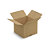 Caisse carton brune simple cannelure RAJA 50x50x40 cm - 1