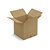 Caisse carton brune simple cannelure RAJA 50x50x50 cm - 1