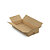 Caisse carton brune simple cannelure RAJA 52x25x8 cm - 1