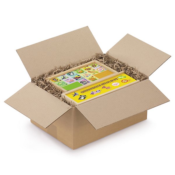 Caisse carton brune simple cannelure RAJA 54x36x32 cm - 9