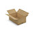 Caisse carton brune simple cannelure RAJA 55x35x20 cm - 1