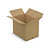 Caisse carton brune simple cannelure RAJA 65x45x50 cm - 1