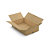 Caisse carton brune simple cannelure RAJA 70x45x16 cm - 1