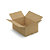Caisse carton brune simple cannelure RAJA 70x50x30 cm - 1