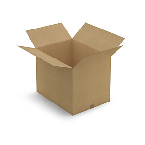 Caisse carton brune simple cannelure RAJA 78x58x60 cm