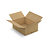 Caisse carton brune simple cannelure RAJA 80x60x30 cm - 1