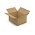 Caisse carton brune simple cannelure RAJA 80x60x40 cm - 1