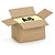 Caisse carton brune simple cannelure RAJA, DIN A5 - A6 - 3