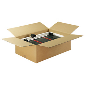 Caisse carton brune simple cannelure RAJA, format DIN A5, DIN A6 Caisse carton brune simple cannelure RAJA, format DIN A5, DIN A6
