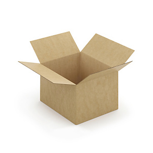 Caisse carton brune simple à montage instantané 30x25x20 cm