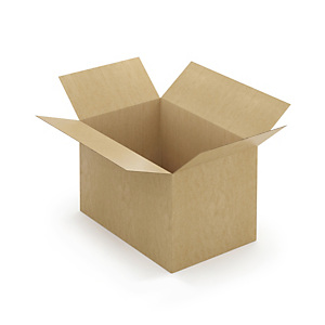 Caisse carton brune simple à montage instantané 59x39x38 cm