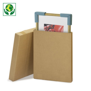 Caisse carton brune télescopique plate Caisse carton brune télescopique plate