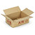 Caisse carton Galia A15 simple cannelure avec rabats 30x20x20 cm - 3
