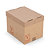 Caisse carton Galia C15 brune simple cannelure renforcée 30x20x20 cm - 1