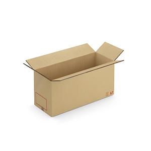 Caisse carton Galia double cannelure avec rabats 100x40x50 cm