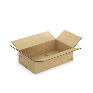 Caisse carton Galia double cannelure avec rabats 100x60x30 cm