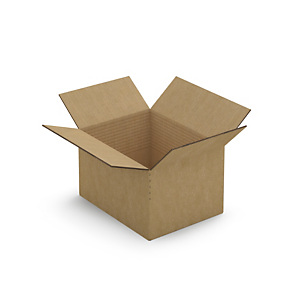 Caisse carton à hauteur variable et montage instantané double cannelure 25x19x8/15 cm