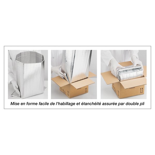 Caisse carton isotherme ISOPRO® 23x17x23,5 cm - 7