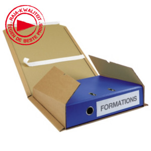 Caisse carton télescopique brune/blanche simple cannelure RAJA formats A5/A6/A7