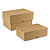 Caisse carton télescopique brune simple cannelure RAJA 21,5x15,5x5/9 cm - 1