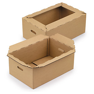 Caisse carton pour livraison des produits de consommation 60x40x25