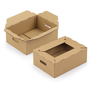 Caisse carton pour livraison des produits de consommation